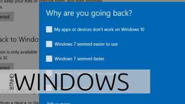 Downgrade Windows 10